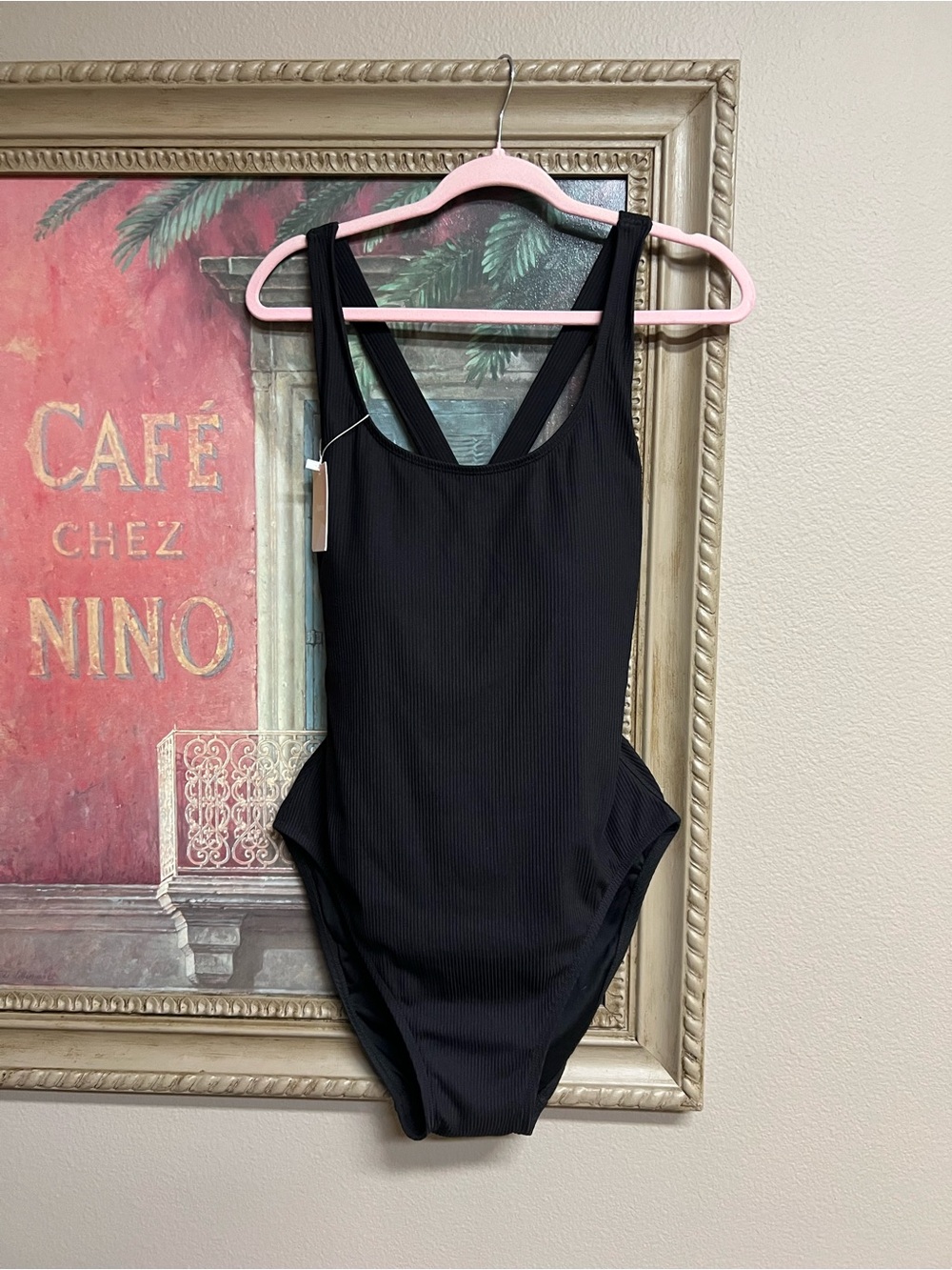 Andie “The Tulum” Black Ribbed One-Piece Swimsuit